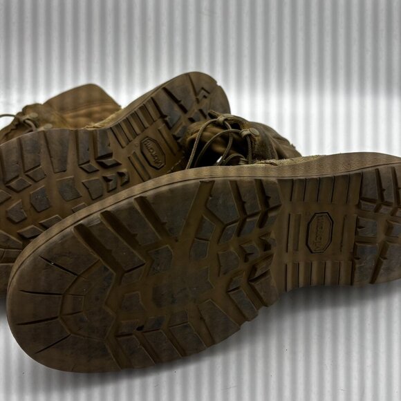 McRae Military Combat Boots Tan Suede Hot Weather Mens Army Size 12R Made In USA - Picture 8 of 12